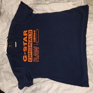 G Star Raw Big Spell Out T Shirt Vintage Y2K